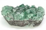 Fluorescent Green Fluorite Cluster - Diana Maria Mine, England #208874-2